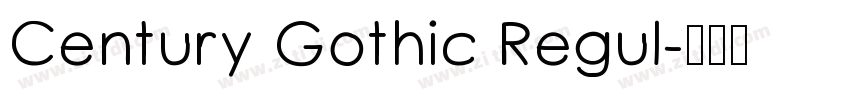 Century Gothic Regul字体转换